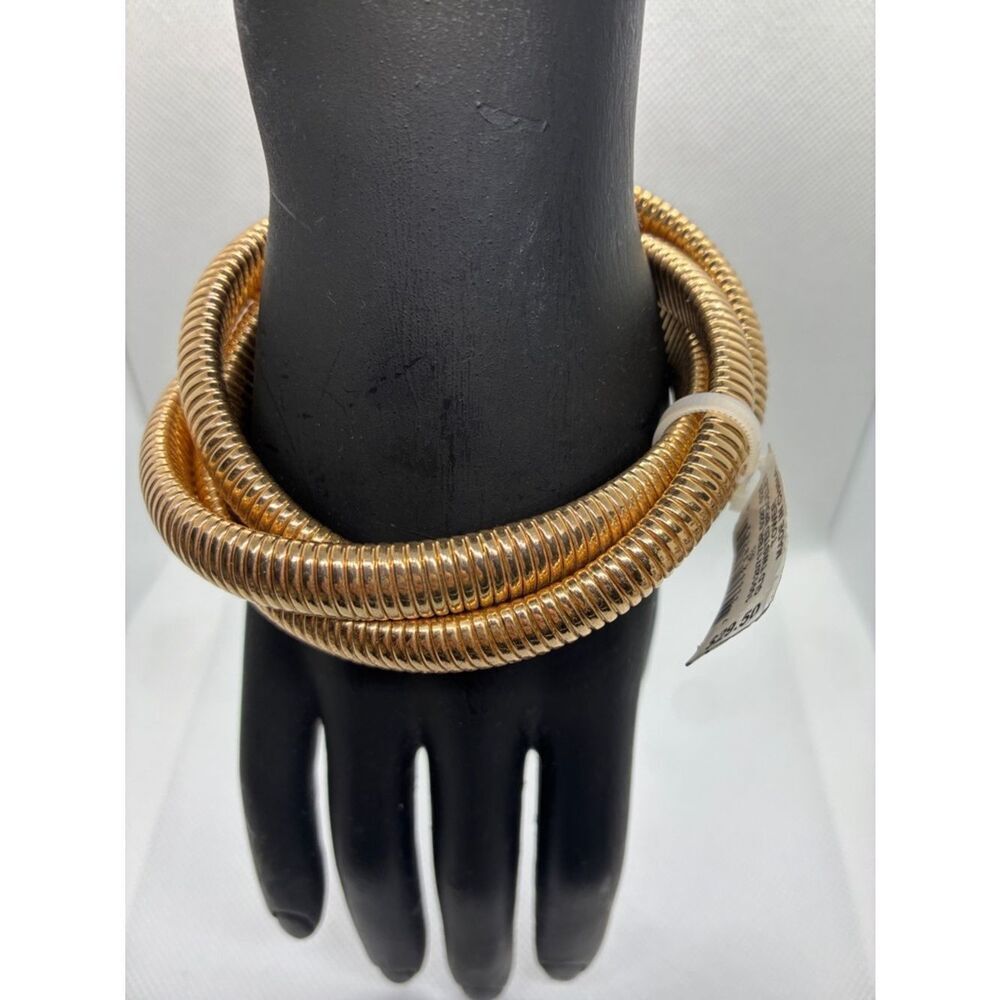 3For$20 Alfani Gold Coil Wrap Bracelet New